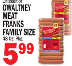 C Town GWALTNEY MEAT FRANKS FAMILY SIZE offer