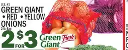 C Town GREEN GIANT RED, YELLOW ONIONS offer