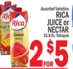 C Town RICA JUICE or NECTAR offer
