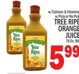 C Town TREE RIPE ORANGE JUICE offer