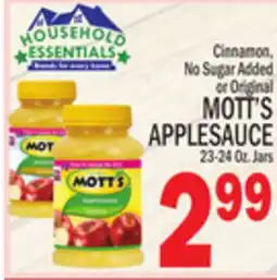 C Town MOTT'S APPLESAUCE offer