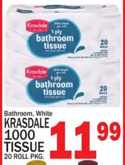 C Town KRASDALE 1000 TISSUE offer
