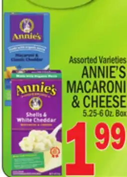 C Town ANNIE'S MACARONI & CHEESE offer