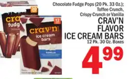 C Town CRAV'N FLAVOR ICE CREAM BARS, 12 Pk. 30 Oz. Boxes offer