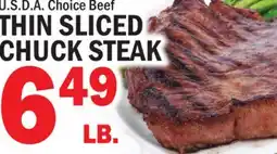 C Town THIN SLICED CHUCK STEAK offer