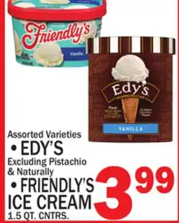 C Town EDY'S FRIENDLY'S ICE CREAM offer
