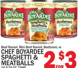 C Town CHEF BOYARDEE SPAGHETTI & MEATBALLS offer