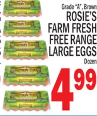 C Town ROSIE'S FARM FRESH FREE RANGE LARGE EGGS offer