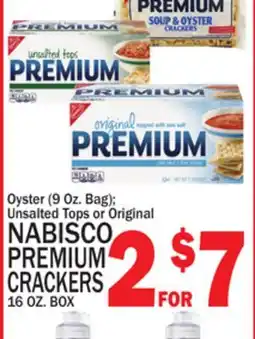 C Town NABISCO PREMIUM CRACKERS 16 OZ. BOX offer