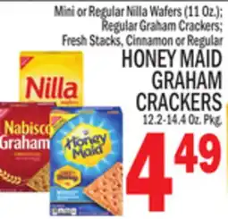 C Town HONEY MAID GRAHAM CRACKERS 12.2-14.4 Oz. Pkg offer