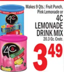C Town 4C LEMONADE DRINK MIX offer