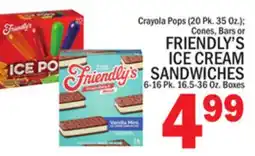 C Town FRIENDLY'S ICE CREAM SANDWICHES, 6-16 Pk. 16.5-36 Oz. Boxes offer