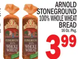 C Town ARNOLD STONEGROUND 100% WHOLE WHEAT BREAD offer