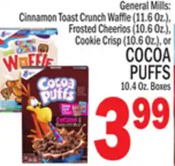 C Town GENERAL MILLS COCOA PUFFS, 10.4 Oz. Boxes offer