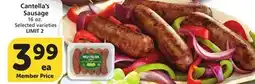 Vons Cantella's Sausage offer