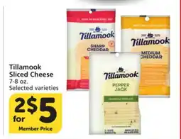 Albertsons Tillamook Sliced Cheese offer