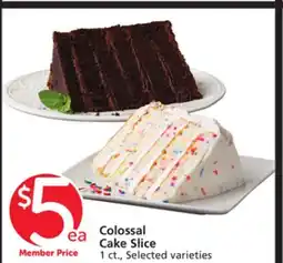 Vons Colossal Cake Slice offer