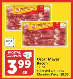 Albertsons Oscar Mayer Bacon offer