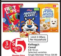 Albertsons Kellogg's Cereal offer