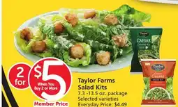 Albertsons Taylor Farms Salad Kits offer