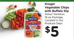 Ralphs Kroger Vegetable Chips with Buffalo Dip offer