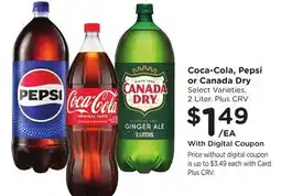 Ralphs Coca-Cola, Pepsi or Canada Dry offer
