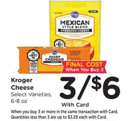 Ralphs Kroger Cheese offer