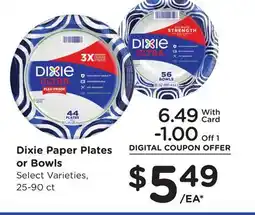 Ralphs Dixie Paper Plates or Bowls offer