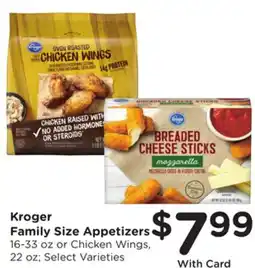 Ralphs Kroger Family Size Appetizers offer