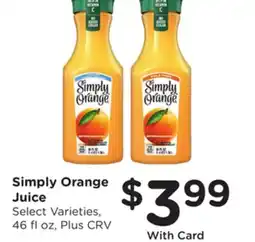 Ralphs Simply Orange Juice offer