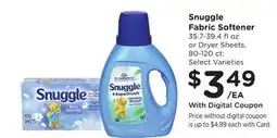 Ralphs Snuggle Fabric Softener offer