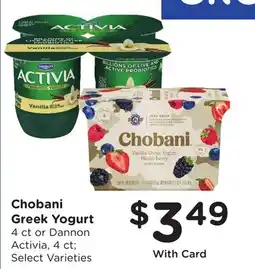 Ralphs Chobani Greek Yogurt offer