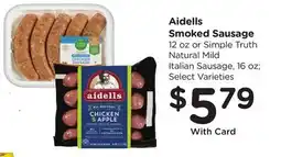 Ralphs Aidells Smoked Sausage offer