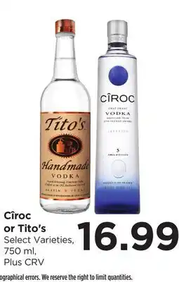 Food 4 Less Cîroc or Tito's offer