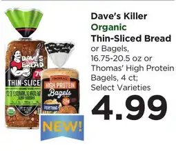 Food 4 Less Dave's Killer Organic Thin-Sliced Bread offer