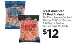 Food 4 Less Great American EZ Peel Shrimp offer