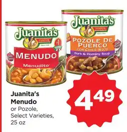Food 4 Less Juanita's Menudo offer