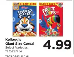 Food 4 Less Kellogg's Giant Size Cereal offer
