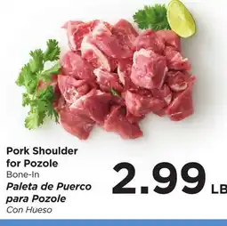Food 4 Less Pork Shoulder for Pozole offer