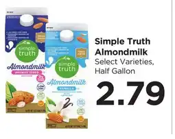 Food 4 Less Simple Truth Almondmilk offer
