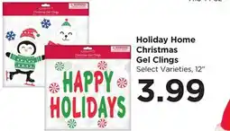 Food 4 Less Holiday Home Christmas Gel Clings offer
