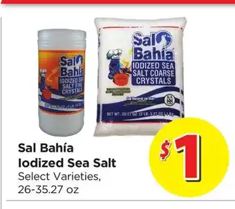 Food 4 Less Sal Bahía Iodized Sea Salt offer