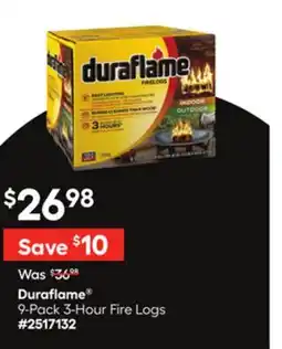 Lowe's Duraflame 9-Pack 3-Hour Fire Logs offer