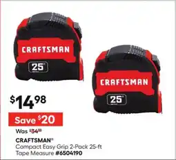 Lowe's Compact Easy Grip 2-Pack 25-ft Tape Measure offer