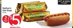 Pavilions Nathan's Hot Dogs offer