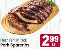Tony’s Fresh Market Pork Spareribs offer