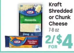 Tony’s Fresh Market Kraft Shredded or Chunk Cheese offer