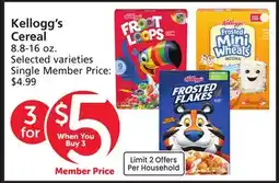 Pavilions Kellogg's Cereal offer