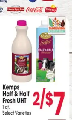 Jewel-Osco Kemps Half & Half Fresh UHT offer