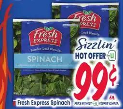 Jewel-Osco Fresh Express Spinach offer